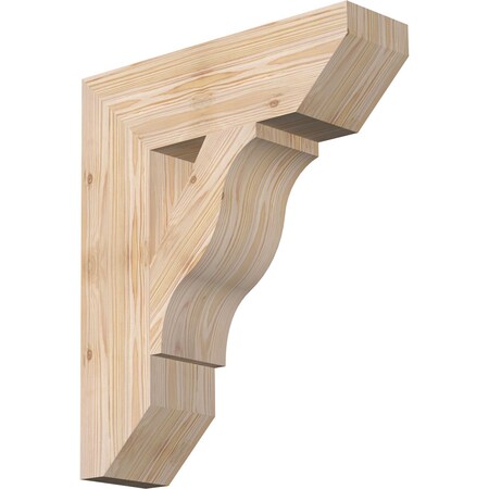 Ekena Millwork Funston Slat Smooth Bracket, Douglas Fir, 5 1/2"W x 20"D x 24"H BKT06X20X24FST06SDF